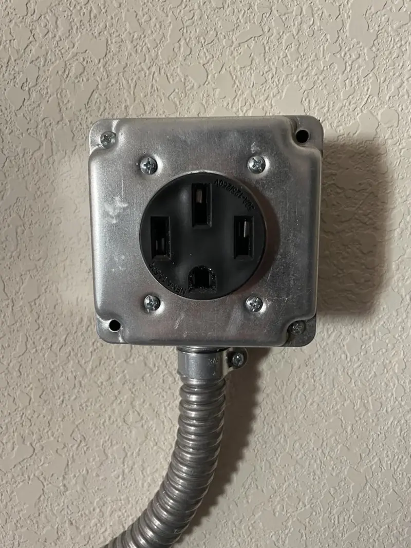 NEMA 14-50 outlet installed for Electrical Panel Upgrade in Abilene